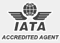 Logotipo de agente acreditado de la IATA