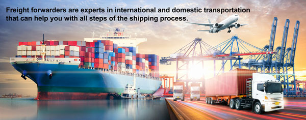 Transporte mundial de mercancías por vía marítima, aérea, camionera y ferroviaria.
