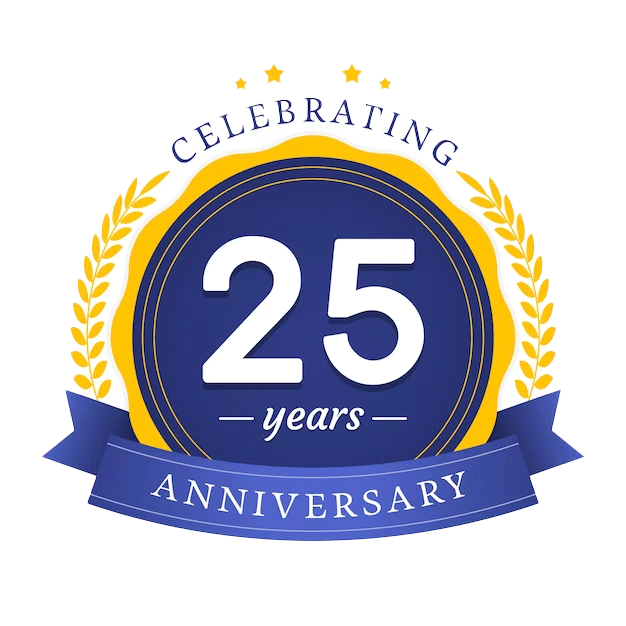 25-Year anniversary badge